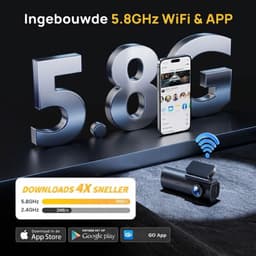 NIVA® Dashcam - 4K - Dashcam voor En Achter - Dashcam voor Auto - Zwart - 4cm x 6cm x 3cm — thumbnail 2