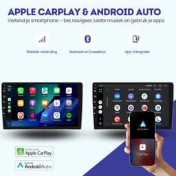 CarPlay autoradio geschikt voor Peugeot 308 | 2013 t/m 2021 | Android 13 | Draadloos Apple CarPlay & Android Auto | 2GB + 32GB | QuadCore processor | Denago DNG-A504 | 2025 model | 2013 2014 2015 2016 2017 2018 2019 2020 2021 | Bluetooth & Wifi — thumbnail 2