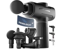 Massagepistool - Grijs - 6 massagekoppen - 3200 rpm - Voor spierherstel en ontspanning