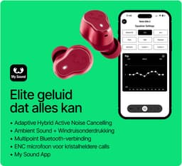 Fresh 'n Rebel Twins Elite 2 - Krachtige Bluetooth Oordopjes met Hybride Actieve Noise Cancelling - 47 uur Speeltijd - Multipoint verbinding - Draadloos en Waterdicht (IPX4) (Berry Red) — thumbnail 4