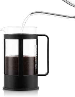 French Press Koffiezetter - 500ml - Handmatig Borosilikatglas en RVS - Geschikt voor Vaatwasser — thumbnail 4