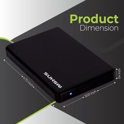 Externe Harde Schijf - Draagbare Opslag - Bestanden Opslaan - Plug and Play - 500 GB - Zwart — thumbnail 3