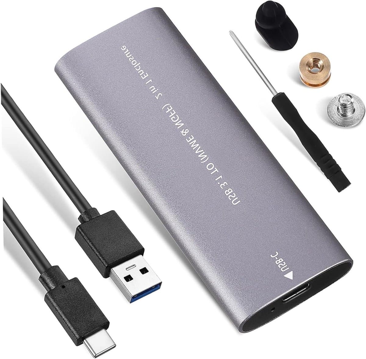 Externe Harde Schijf - SSD Externe Opslag - Snelle Gegevensoverdracht - Dubbel Protocol Type-C — afbeelding 1