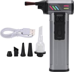 Elektrische Luchtblazer - Mini Stofverwijderaar - Apparaten Reinigen - Oplaadbaar Draadloos - 4000 mAh Batterij - Donkergrijs — thumbnail 3