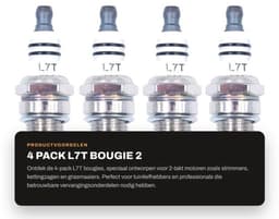 Bougie L7T 4-Pack - 2-Takt Bougie - Vervangende Accessoires - Universele Bougie - Hoogwaardige Kwaliteit - Verbeterde Motorprestaties - Spark Plug — thumbnail 1