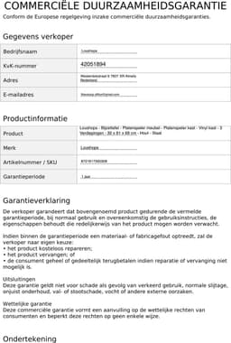 Loushops - Bijzettafel - Platenspeler meubel - Platenspeler kast - Vinyl kast - 3 Verdiepingen - 30 x 81 x 69 cm - Hout - Staal — thumbnail 4
