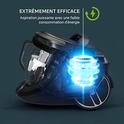 Cilinder Stofzuiger - Zakloze Stofzuiger - Grondig Huis Reinigen - Extra Stil 59 dB - 2.5 Liter - Zwart — thumbnail 5