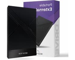 Externe Harde Schijf - Draagbare Opslag - Bestanden Opslaan - Snelle Dataoverdracht - 320GB Capaciteit - Zwart