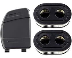 Geschikt voor 2 Luchtfilters met Luchtfilterdeksel voor Briggs & Stratton-motoren Stratton 550E 575EX 575IS 625EXI 650EXI 675EXI 675IS Vervangt 594106 798339 798452 593260 093000 Grasmaaiers
