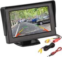 HD Mini 4.3 inch Monitor Digital TFT LCD 800 * 480 In-dash Parking Video System Parking Assist 2 RCA Screen for Car - ShopVlot — thumbnail 1