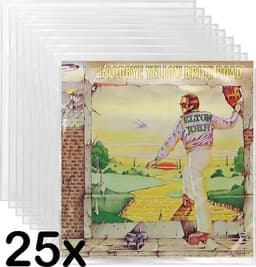 Pinguïn Records Glasheldere PVC hoezen - LP hoezen - 25 stuks - VinylCare Ultimate Shieldsleeve - LP Beschermhoezen - Hard plastic - Premium kwaliteit - Extra stevige hoeken - Buitenhoezen voor standaard LP’s - 250 Micron — thumbnail 1