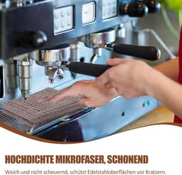 Barista-doeken 30 x 30 cm - Reinigingsdoeken - Praktisch formaat - Voor koffiezetapparaat en accessoires - ShopVlot — thumbnail 3