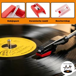 Pinguïn Records - Platenspeler Naald - Universele Vervangnaalden - Stylus voor Vinyl Platenspeler - StylusPro Triple - Set van 3 - Inclusief Opbergdoos — thumbnail 5