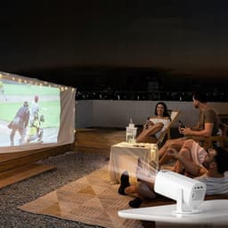 Mini Beamer - Draagbaar Projector - Android 12 - 5G & WiFi & Bluetooth 5.0 - 180° Hoek - 1080P - 200 ANSI - Thuisbioscoop - Voor Thuis en Kantoor — thumbnail 3