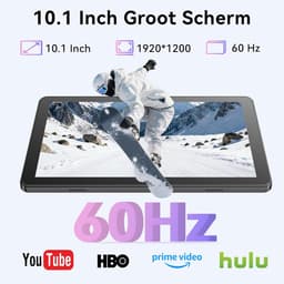 SnelShoppen - Android 16 Tablet 10 Inch - Octa-Core - 24GB RAM - 128GB ROM - 1TB TF - HD Display 1920x1200 - 8MP + 13MP Camera - Met Keyboard, Mouse & — thumbnail 5