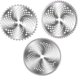 Grasmaaier Zaagblad Set 3 Stuks - Gelegeerd Staal - 40/60/80 Tanden - Vervangingsbladen - Geschikt voor Bosmaaier - Hoogwaardige Kwaliteit — thumbnail 1