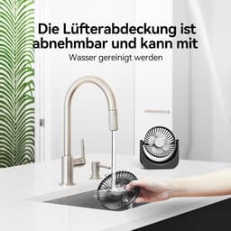 USB Tafelventilator Stil – 5 Snelheden – 90° Draaibaar – Compact met 1,5 m Kabel – Zwart — thumbnail 5