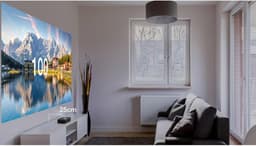 SnelShoppen - Optoma Photon Go Proiettore DLP 1080p 650 ANSI Lumen Ultra-Short-Throw Laser Projector voor Thuisbioscoop, Compacte Ruimtes, Met Google — thumbnail 5