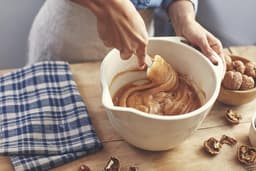 Bereidingskom Keramiek - Mengkom Keuken - Bakken en Mixen - Met Handgreep en Tuit - 35 liter - N.v.t. — thumbnail 4