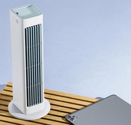 Torenventilator met Afstandsbediening - Stille Links-rechts zwaaiende Staande Ventilator - Slanke Verticale Vloerventilator met Wandmontage Accessoire voor Slaapkamer Woonkamer Kantoor Zomer Luchtcirculatie — thumbnail 4