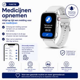 WatchSafer Care - GPS Horloge Senior - Smartwatch voor Ouderen - Persoonlijke alarmen - alarm horloge ouderen - GPS Horloge Alzheimer - Valdetectie — thumbnail 2