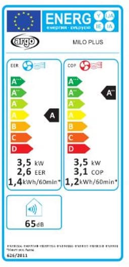 Argoclima ARGO MAXIME PLUS EU 65 dB Wit - Mobiele Airco - 13000btu — thumbnail 2