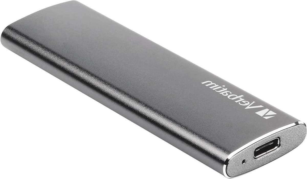 Externe SSD - Draagbare Opslag - Snelle Data Transfer - Aluminium Behuizing - 240 GB - Spacegrijs — afbeelding 1