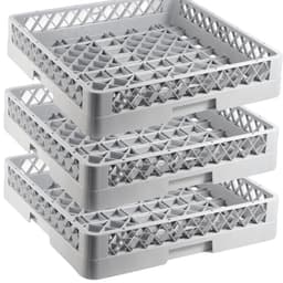 Afwasmand Set - Vaatwasmand Bestekmand - Horeca Keuken - Hoge Waterdoorlatendheid - 50 x 50 cm - Grijs — thumbnail 1