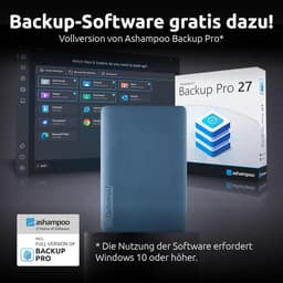 Externe Harde Schijf - Draagbare Opslag - Bestanden Opslaan - Inclusief Backup Software - 2 TB - Blauw — thumbnail 2