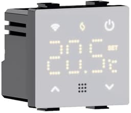 Inbouw Thermostaat - Programmeerbare Module - Temperatuur Regelen - Touchscreen met Achtergrondverlichting - 2 Module - Wit — thumbnail 4