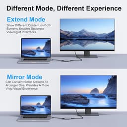 USB naar HDMI Adapter - Monitor Converter - Scherm Uitbreiden - USB 3.0 Connectie - 15.4 x 6.1 cm — thumbnail 5