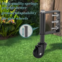 Omgoods - 5 cm Poortroller met Schokabsorberende Rubberbanden — thumbnail 3