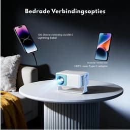 CRLYN® Mini Beamer - Mini Projector - Beamer Full HD — thumbnail 3