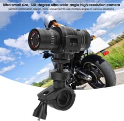 Motorcycle Dash Opnamecamera, 1080P 30fps Dash Cam Video Driving Recorder Motor DVR met 120 graden kijkhoek - ShopVlot — thumbnail 5
