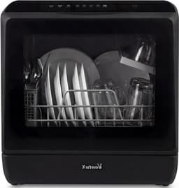 Compacte Vaatwasser - Mini Vaatwasser - Appartement Keuken - App Bediening - 42.5 cm Hoog - Zwart — thumbnail 1