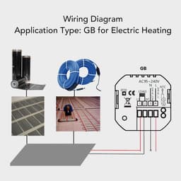 Intelligente Thermostaat - Temperatuurregelaar - Energie Besparen - Zigbee Verwarmingssysteem - 95-245VAC - Wit — thumbnail 3