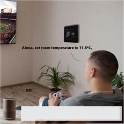 Slimme Thermostaat Wifi - Programmeerbare Thermostaat - Energie Besparen - App Afstandsbediening - 16A/3A - Wit/Zwart — thumbnail 5