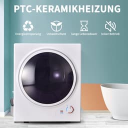 Mini Wasdroger - Ablufttrockner 2,5 kg wandmontierbar PTC-Keramikheizung 850W - Kleine Ruimtes - 49,5cm - 2,5 kg — thumbnail 4