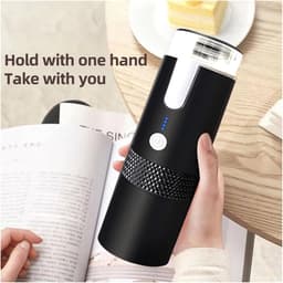 Draagbaar koffiezetapparaat | koffiemachines | Draagbare elektrische espresso-koffiezetapparaatmachines for één persoon met kopje koffiepoeder en capsulebak Oplaadbaar automatisch, voor kamperen, reize — thumbnail 2