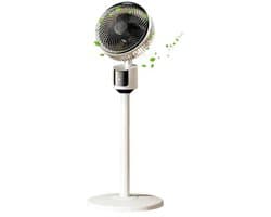 Kraftverdia® Staande ventilator - 31,5 inch USB-aangedreven grote vloerventilator, krachtige koeling voor thuis, woonkamer en kantoor, robuuste luchtcirculatie voor studentenkamer, draagbaar indoor outdoor camping