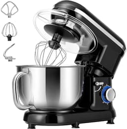 NIVA® Deegmachine - Mixer met Kneedhaak - Kneedmachine - Zwart - 39cm x 22cm x 48cm — thumbnail 1