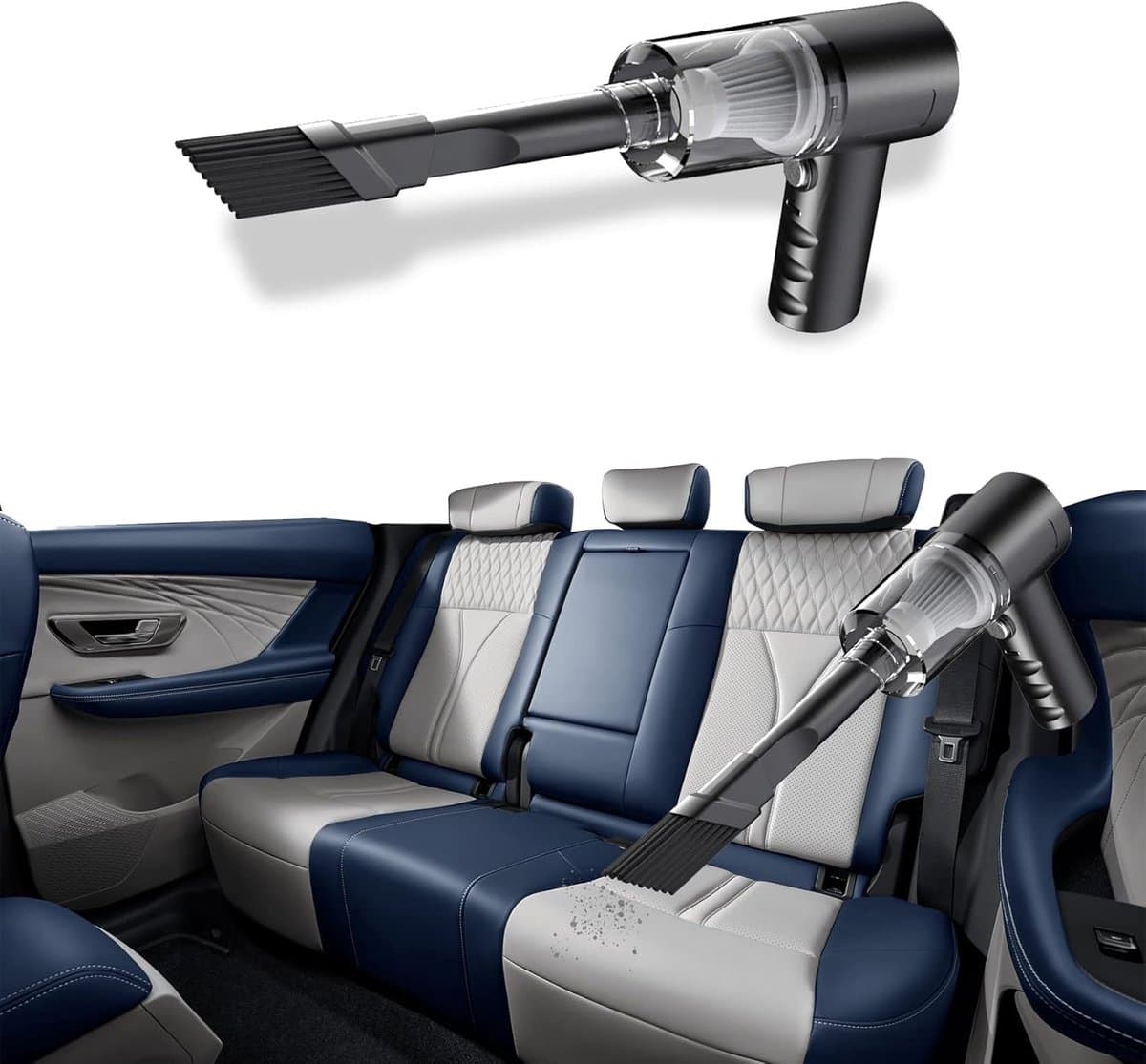 3-in-1 Draadloze Handheld Stofzuiger, Oplaadbare Mini Stofzuiger met USB, Geschikt voor Auto, Huis en Kantoor — afbeelding 1
