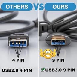 Externe USB 3.0 naar HDMI Adapter Kabel 1.5m voor 2 Schermen - 1080p Full HD — thumbnail 3