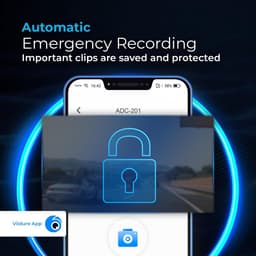 SnelShoppen - AutoSky ADC-201 Dashcam 2K Ultra HD Compacte Autocamera met 140° Groothoek, Ingebouwde WiFi, App-bediening, Live View, Loop Recording, G — thumbnail 3