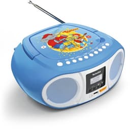 TechniSat DIGITRADIO 1990 - Stereo-boombox met DAB+/FM-radio en CD-speler (Bluetooth-audiostreaming, hoofdtelefoonaansluiting, USB, AUX in, oplaadfunctie, klok, 2 x 1,5 watt uitgangsvermogen) — thumbnail 1