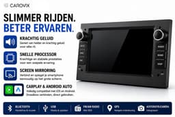 Carovix® Autoradio - Draadloos Apple Carplay & Android Auto - Geschikt voor Opel Astra H Corsa C & D Agila Combo Antara Vectra Zafira Meriva Vivaro Tigra - Navigatiesysteem - Bluetooth - USB - 7 Inch HD Touchscreen - Achteruitrijcamera — thumbnail 5