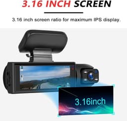 Auto Dashcam - Rijcamera Voertuig - Veilige Rit Vastleggen - 1080P Full HD - 170 Graden - Zwart — thumbnail 5