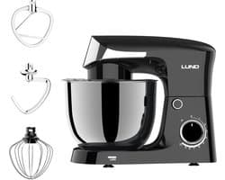 LUND 67812 Krachtige Planetaire Keukenmachine - 1500W - 4L RVS Kom - Zilver/Grijs