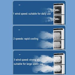 Verdampende Koeler - Ventilator - Ruimte Koelen - Met Afstandsbediening - 14L Reservoir - Wit — thumbnail 4