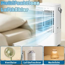 Mobiele luchtkoeler 4-in-1 met 900 ml watertank – 3 standen, timer en LED verlichting — thumbnail 3